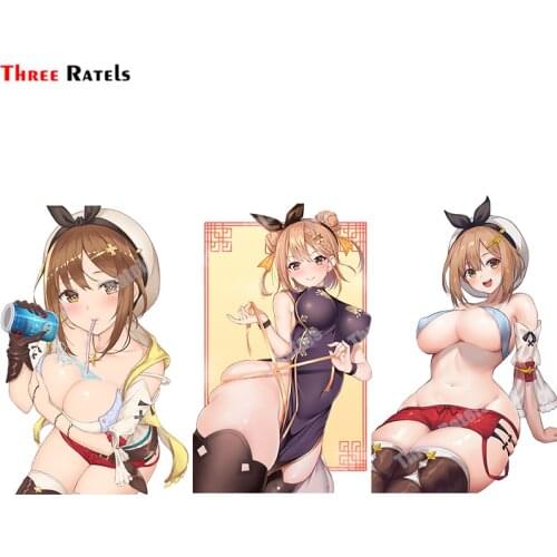 Three Ratels A797 Reisalin Stout Atelier AnimeCartoon For Car Hood Sticker DIY Vinyl Material Decoration Decal Auto Accessoriy