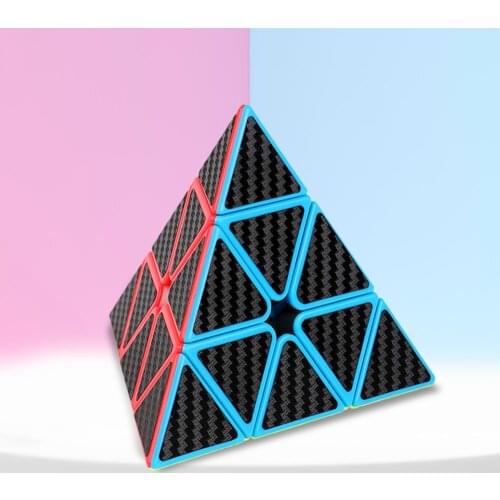 Fun Brain Game Challenge Toys Cube Twist Folding Toy Carbon Fiber Professional Finger Cube Puzzle Game Toys for Kid