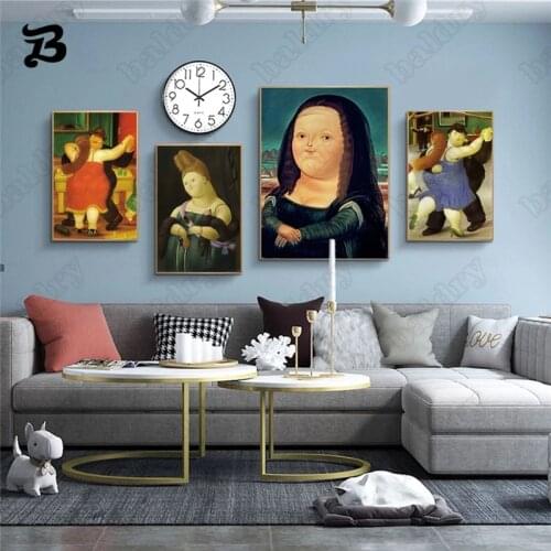 Funny Canvas Painting Nordic Famous Paintings Wall Art Canvas Posters Prints Abstract Decorative Pictures for Living Room Decor