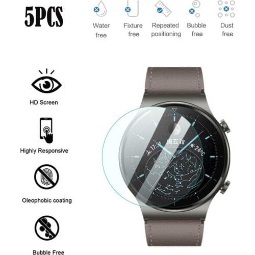 Tempered Glass HD Front Protective Film For Huawei Watch 2 Pro 46mm GT Smart Watch Accessories