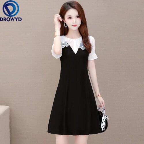 2021 Beach Mini Dress for Women Summer Fashion Short Sleeve Bodycon Black Dress Casual Elegant Boho Sexy Party Dresses Vestidos