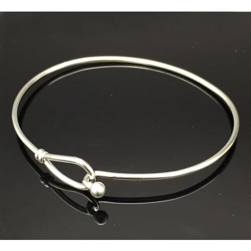 1.7 mm Promotion 10pcs/lot Top Popular Stainless Steel Expandable Wire Bangles For DIY Jewelry Making
