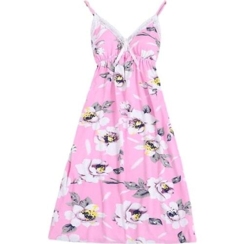 1711-a4 Sleepshirts Sleeveless Sleepwear Sexy Lingerie Pijamas Female Nightgowns Nightdress Women Nighties Summer Clothes