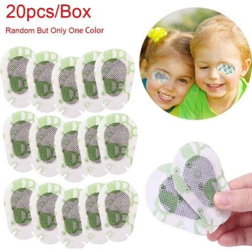 20PCs/box Colorful Breathable Eye Patch Band Aid Medical Sterile Eye Pad Mask Adhesive Bandages First Aid Kit Eyeshade For Kids