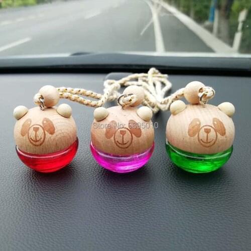 5ml Hanging Car Perfume Bottles Car Pendant Accessories Bottle Empty Glass Bottle F934