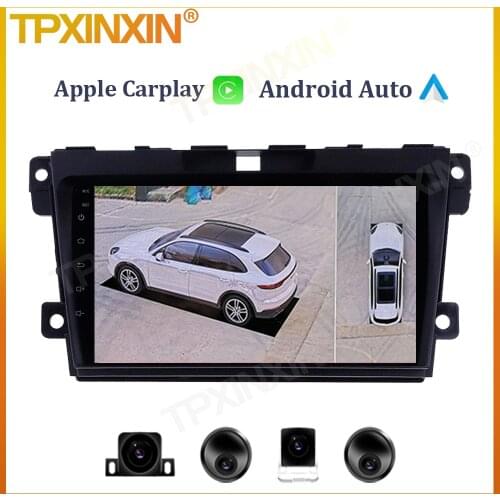 6+128G For Mazda CX7 CX-7 CX 7 2009 2010 2011 2012 Android Car Radio Multimedia Viedo Player GPS Navigation Carplay 360 Camera