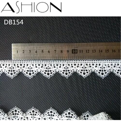 8 yards 30MM white Embroidered net Lace Fabric DIY skirt hem Dance costumes Garment Accessories lace trim Sewing Craft LP-DB154
