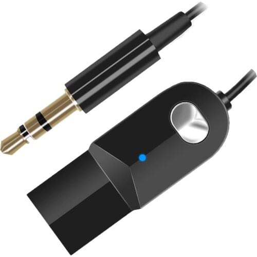 Auto Mini 3.5MM Cable Jack AUX Bluetooth Receiver Car Kit Audio MP3 Music USB Dongle Adapter For Wireless Car FM Radio Speaker