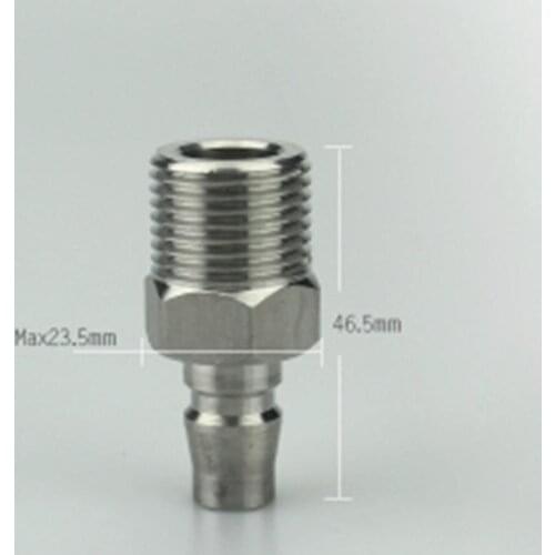1/2" BSP male x plug quick connector pneumatic quick connector self locking air pressure gas pipe connector
