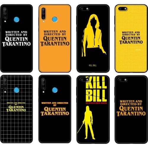 Black tpu Case For Huawei Honor 20 Lite 10 10i 20S 30S 30 Case Honor 7A 7s 7C Case Cover Written Directed Quentin Tarantino