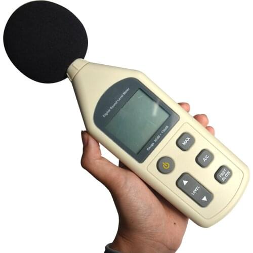 High Quality 40-130 db Mini Digital Sound Level Meter Noise Decibel Volume Monitor Sound Range Handheld Measuring Instrument