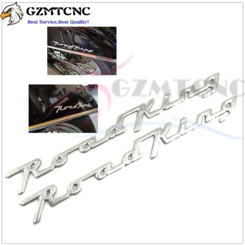 For Harley Davidson Road King 3D Chrome Motorcycle Roadking Decals Stickers 110/105th Anniversary Classic Motorbike Emblem Badge