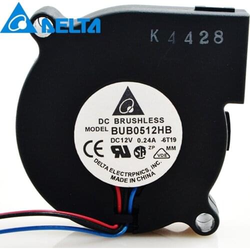 Delta BUB0512HB Double Ball Bearing Fan Blower Cooling Fan 5015 Centrifugal Fan