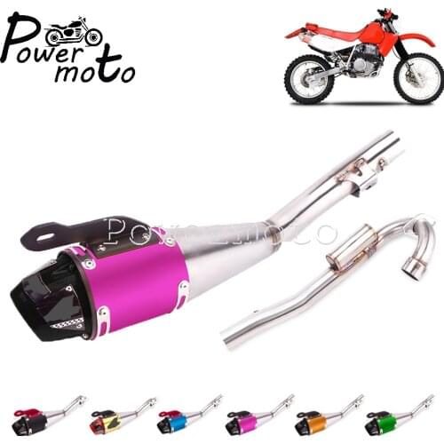 For Honda CRF230F CRF 230F Dirt Pit Bike 2008-2020 Motorcycle Black Complete Exhaust Pipe System Slip On Muffler Muffler Silence