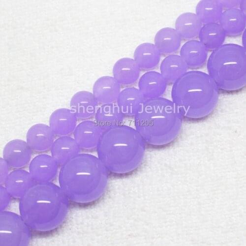 Beautiful Lavender Jades 6,8,10,12,14mm Round loose beads 15"/38cm,Min.Order is $10,we provide mixed wholesale for all items
