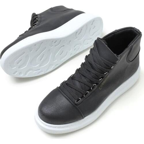 Chekich Mens and Womens Shoes Black Artificial Leather Lace Up Unisex Sneakers Comfortable Flexible Fashion Wedding Orthopedic Walking Sport Lightweight Odorless Running Breathable Hot Sale Air New Brand Boots CH258