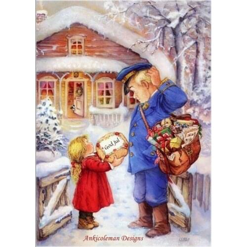 Embroidery Counted Cross Stitch Kits Needlework - Crafts 14 ct DMC Color DIY Arts Handmade Decor - Merry Christmas