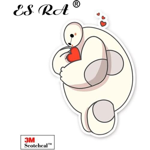1 Piece Cartoon Stickers for Kids Baymax Stationary Decals Pegatinas Laptop Decorate Vinyl Waterproof PVC for Fridge Pitcher
