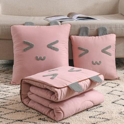 Creative new pillow quilt dual-use pillow quilt foldable dual-use decoration car sofa bed pillow cushion cover blanket