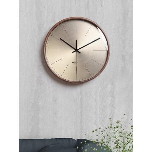Creative Nordic Wall Clock Gold Luxury Living Room Minimalist Kitchen Watch Wall Fashion Mute Living Room Home Decoration AB50ZB