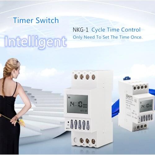 Programmable Digital Timer Switch Relay Control 220V 230V 16A Electronic Weekly Home Timing Din Rail