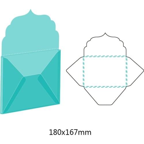 Hollow Lacework Envelope Metal Cutting Dies for DIY Scrapbook Album Envelope Embossing Paper Craft Creative Stencil Dies New