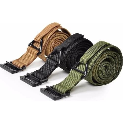 High Quality Adjustable Tactical Nylon Belts Men Metal Buckle Knock Off Army Waist Belt Male Casual Military Strap Belt