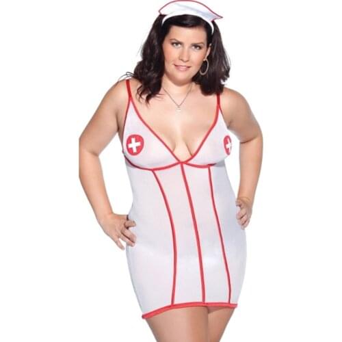 S-3XL Sexy Lingerie Hot Women Baby Doll Dress Erotic Lingerie Porno Cosplay Costumes Plus Size Underwear For Sex Lenceria Sexi