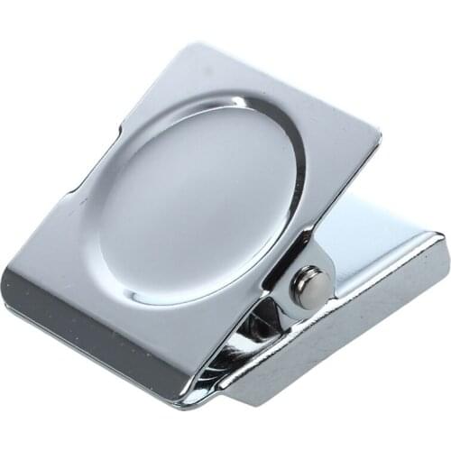 Silver Tone Spring Loaded Memo Ticket Magnetic Fridge Wall Clip