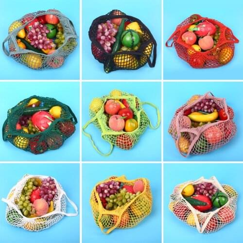 Shoping Mesh Bag Knitted Cotton Tote Shopping String Grocery Shopper Net Bag