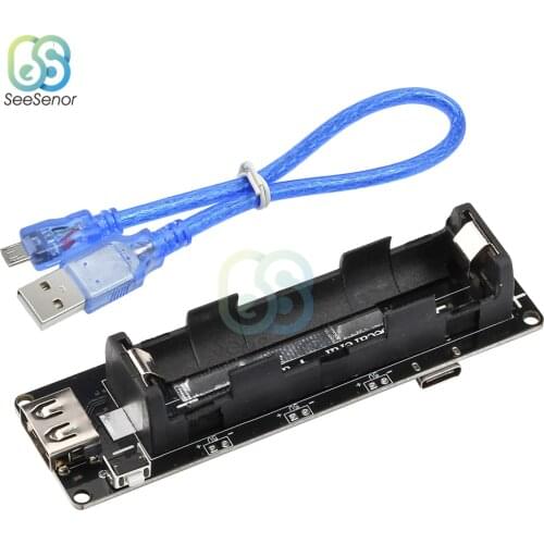 18650 Battery Charge Shield Board V3 Micro USB Port Type-A USB 0.5A ESP32 ESP32S For Wemos For Raspberry Pi For Arduino