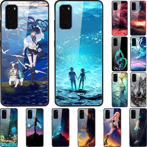 Glass Case For Samsung Galaxy S11 And S11E Tempered Glass Case Phone Case Phone Shell Series 3