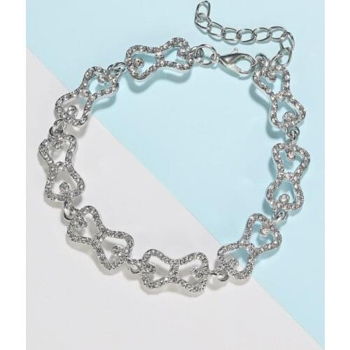 Vampire Diaries Klaus Caroline Forbes Bracelet Women Rhinestone Crystal Bow Bangle Movie Jewelry Cosplay Costume Wholesale