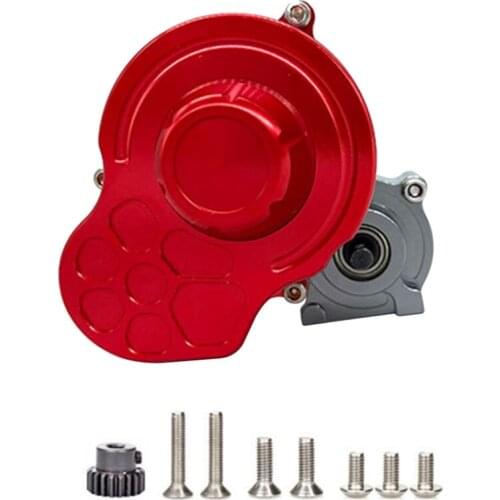 1/10 Remote Control Car Transmission Case Gearbox with Gear Full Alloy Assembled for SCX10 SCX10 II 90047 RC Crawler Car