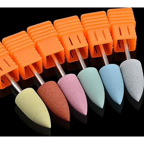 1pc Manicure Siliconel Nail Drill Bits Machine Accessories Rotary Electric Nail Files Milling Cutter Nail Art Tools OM31-36