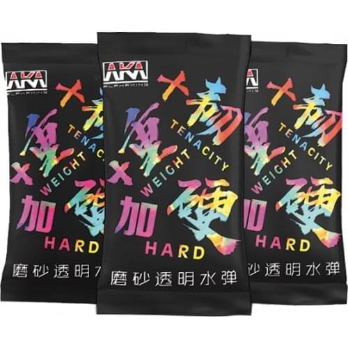 AKA 7-8MM Frosted Bomb Hardened Toughened Transparent Water Gel Ball For Toy Gun Gel Blaster 7.3mm