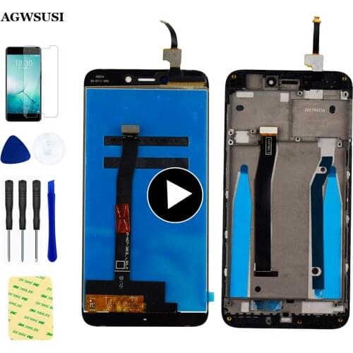 For Xiaomi Redmi 4X Full Touch Screen Digitizer Glass Sensor Panel + LCD Display Panel Monitor Module Assembly With Frame