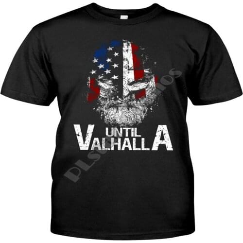 Viking Warrior Until Valhalla Viking Shirt Classic T-Shirt Summer cotton t shirts Women for Men Casual Tees Short Sleeve