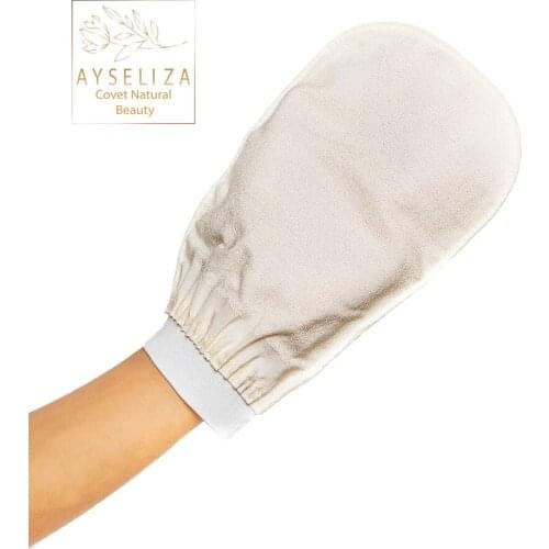 Thick Mitt With Elastic Band Exfoliator Bath Glove Best Product For Skin Care Remove Sunburns Spots Peeling Make Up Paint Grease