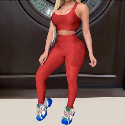 2PCS Seamless Women Yoga Set Workout Sportswear Gym Clothing Fitness Crop Top High Waist Leggings Sports Suits XS-5XL