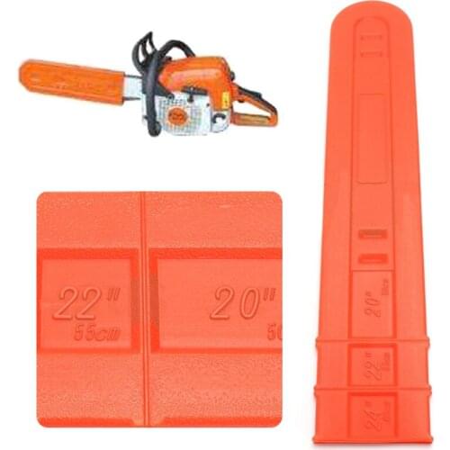Mayitr 20'' 22'' 24'' Inch Orange Color Chainsaw Bar Cover Scabbard Universal Guide Plate For Garden Tools