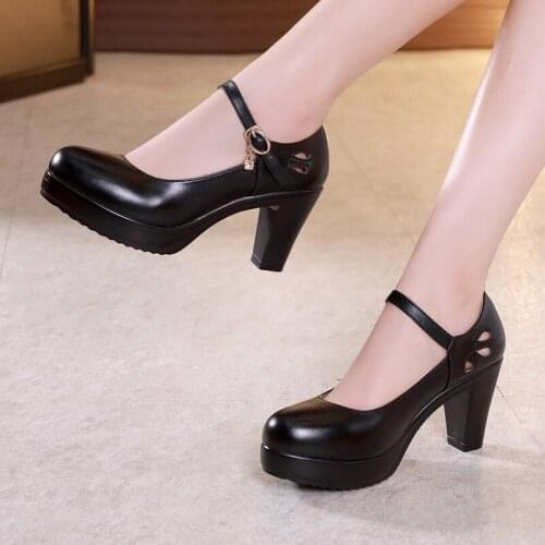 Round head model cheongsam t platform waterproof high heels thick with large size professional work shoes show catwalk