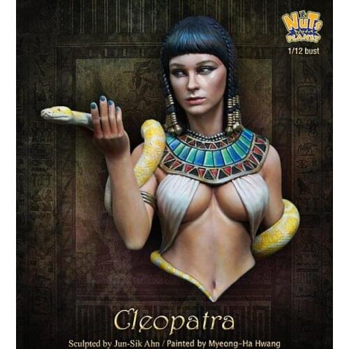 Resin Figure Kit 1/12 Cleopatra bust Unpainted Garage Resin Model Kit
