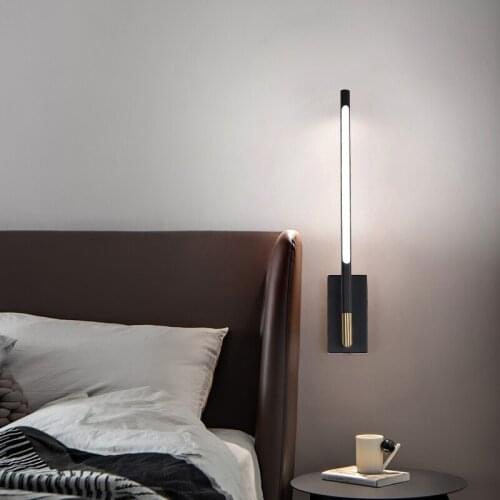 Wall lamp bedroom bedside modern creative aisle living room Wall sconce lights Nordic style study rotating reading Wall lamp