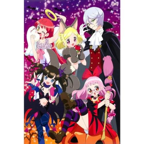 New Arrival Idol time Pripara Canvas Poster Prints Modern Home Decoration 50X75cm60X90cm Wall Art Painting Nordic Satin Posters