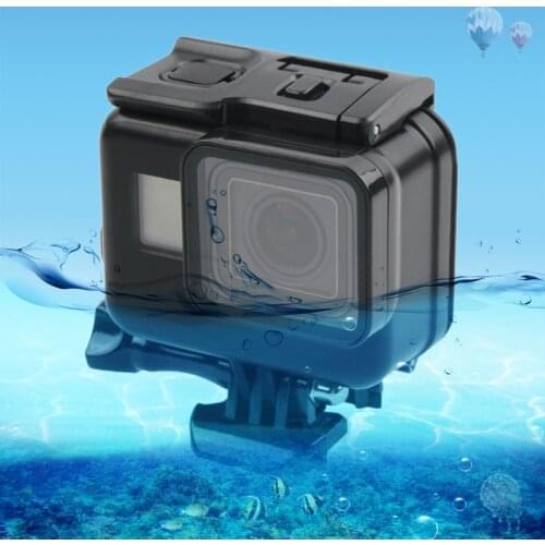 PULUZ Underwater Waterproof Housing Protective Case+Touch Screen Back Cover For GoPro NEW HERO/HERO6/5 &Buckle Basic Mount&Screw