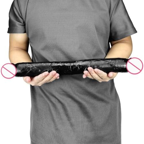 Super Long Realistic Dildo Double Head Lesbian Ended Vagina And Anal Sex Toys Soft Real Penis Women Masturbation Products G Spot