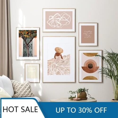 Christmas Landscape Abstract Canvas Art Wall Painting Posters and Prints Nordic Inspirational Quote Wall Pictures for Home Decor