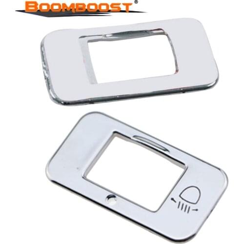 Auto ABS Chrome Headlight Adjustment Knob Switch Sequin Cover Trim Sticker Case Accessories For Peugeot 2008 3008 208 2014 2015