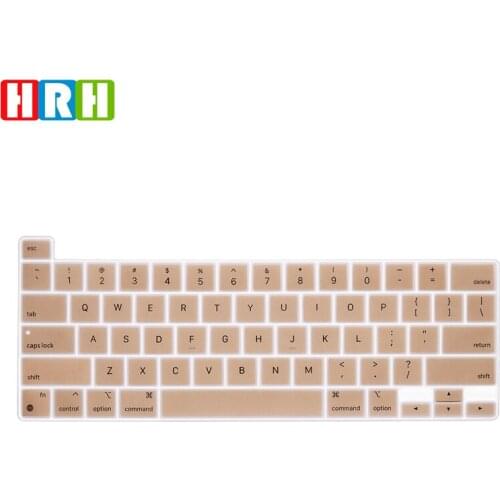 HRH Silicone normal Color English Keyboard Skin US Protector For MacBook New Pro 16 Inch A2141 Pro M1 A2338/A2251/A2289 2020